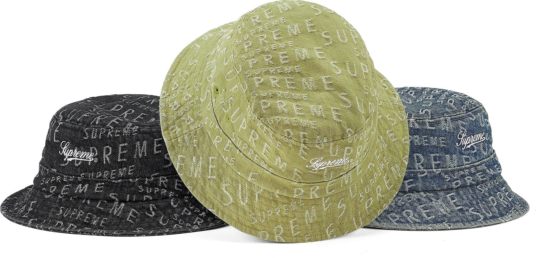 Warp Jacquard Logos Denim Crusher
